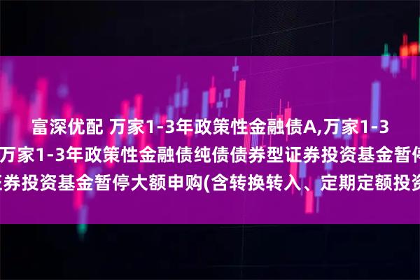 富深优配 万家1-3年政策性金融债A,万家1-3年政策性金融债C: 关于万家1-3年政策性金融债纯债债券型证券投资基金暂停大额申购(含转换转入、定期定额投资)业务的公告
